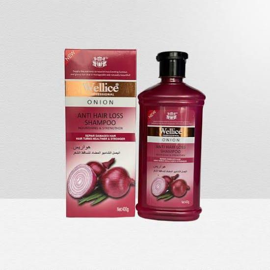 Natural Onion Extract Shampoo with Essential Oils – Anti-Hair Loss & Stimulating Hair Growth